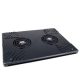 Untitled document 	   Keep your notebook cool! This stove-like NK-280 cooling pad for notebooks features two built-in 80 mm fans for easy thermal heat dissipation